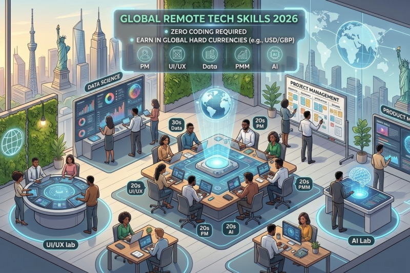 Top 5 High-Paying Remote Tech Skills for Nigerians in 2026 (No Coding Required)